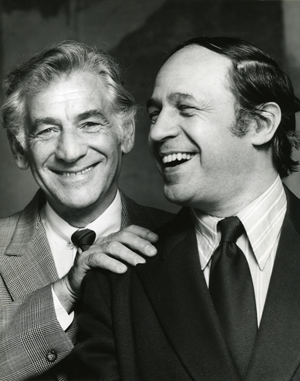 Leonard Bernstein et Pierre Boulez, 1974